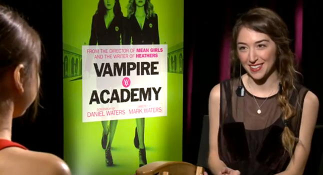 WATCH: Sarah Hyland talks Fangs, Fake Blood and “Vampire Academy”
