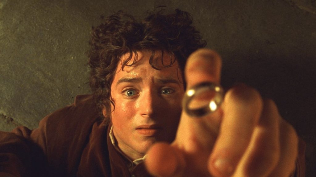 Frodo Baggins (Elijah Wood) watching the One Ring in 'The Lord of the Rings: The Fellowship of the Ring,' Master Every Genre: The Screenwriter’s Essential Film Guide